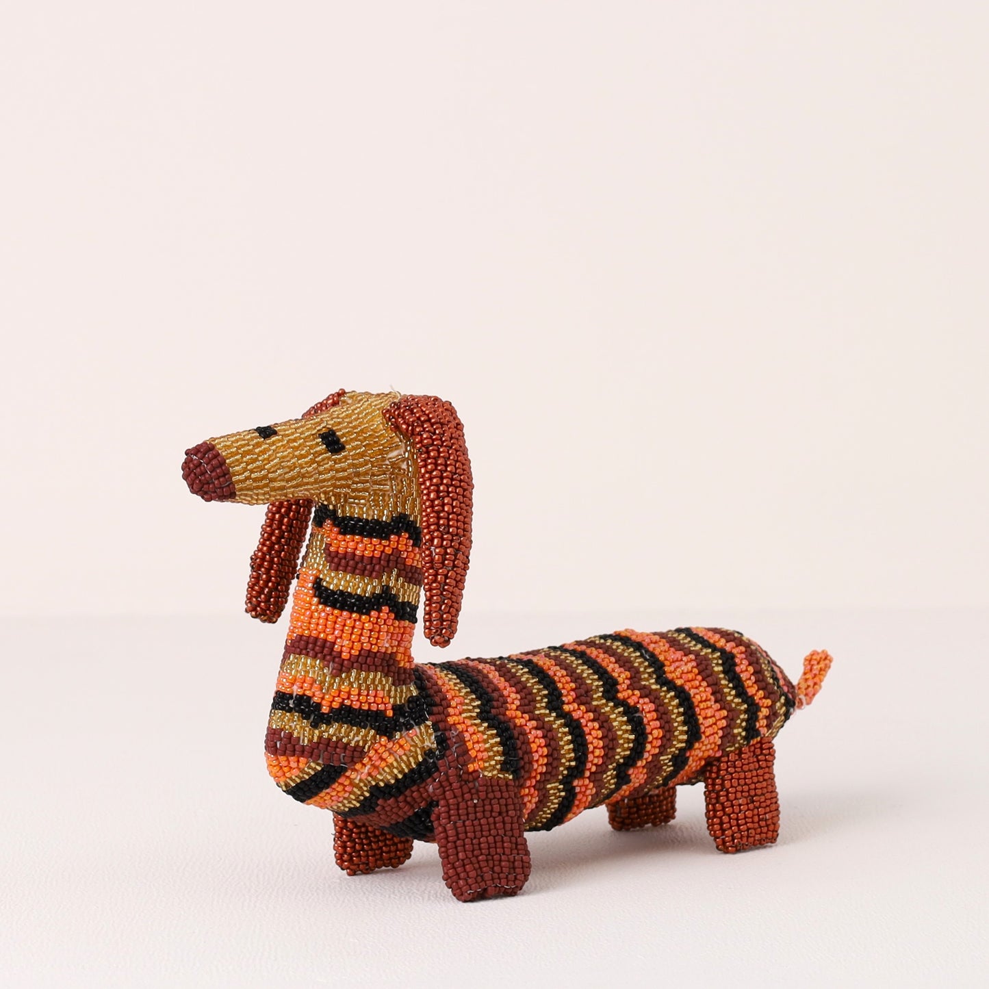 beaded dog art