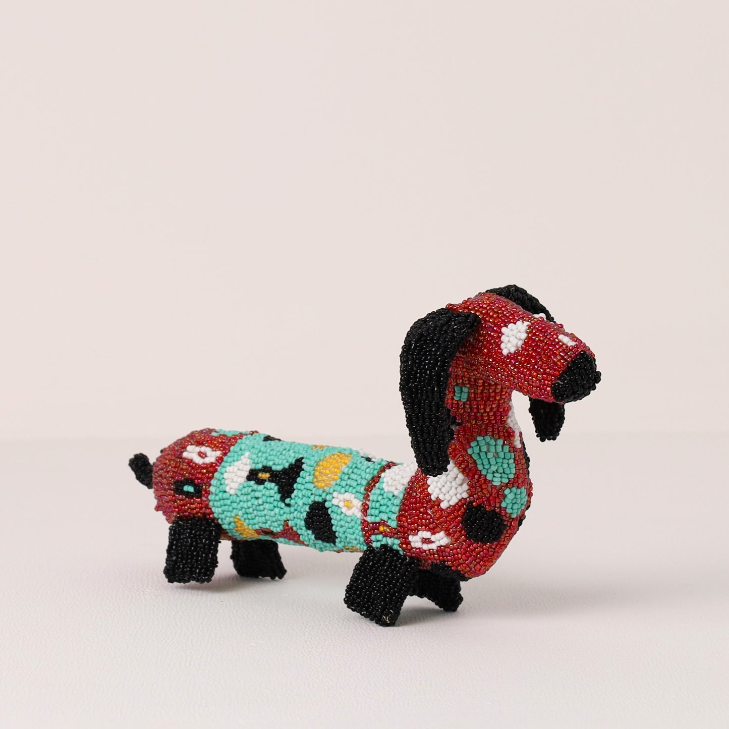 beaded dog art