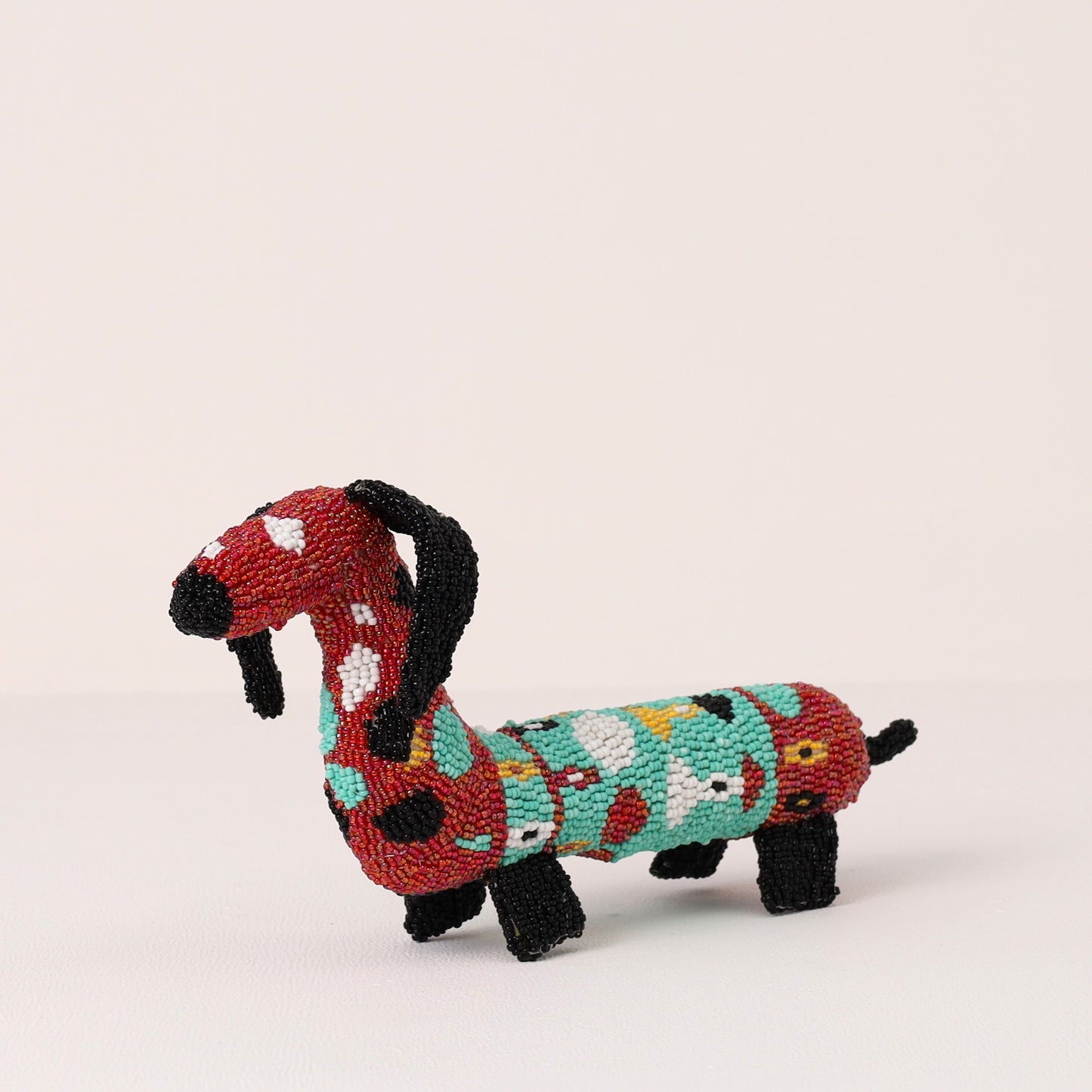 beaded dog art