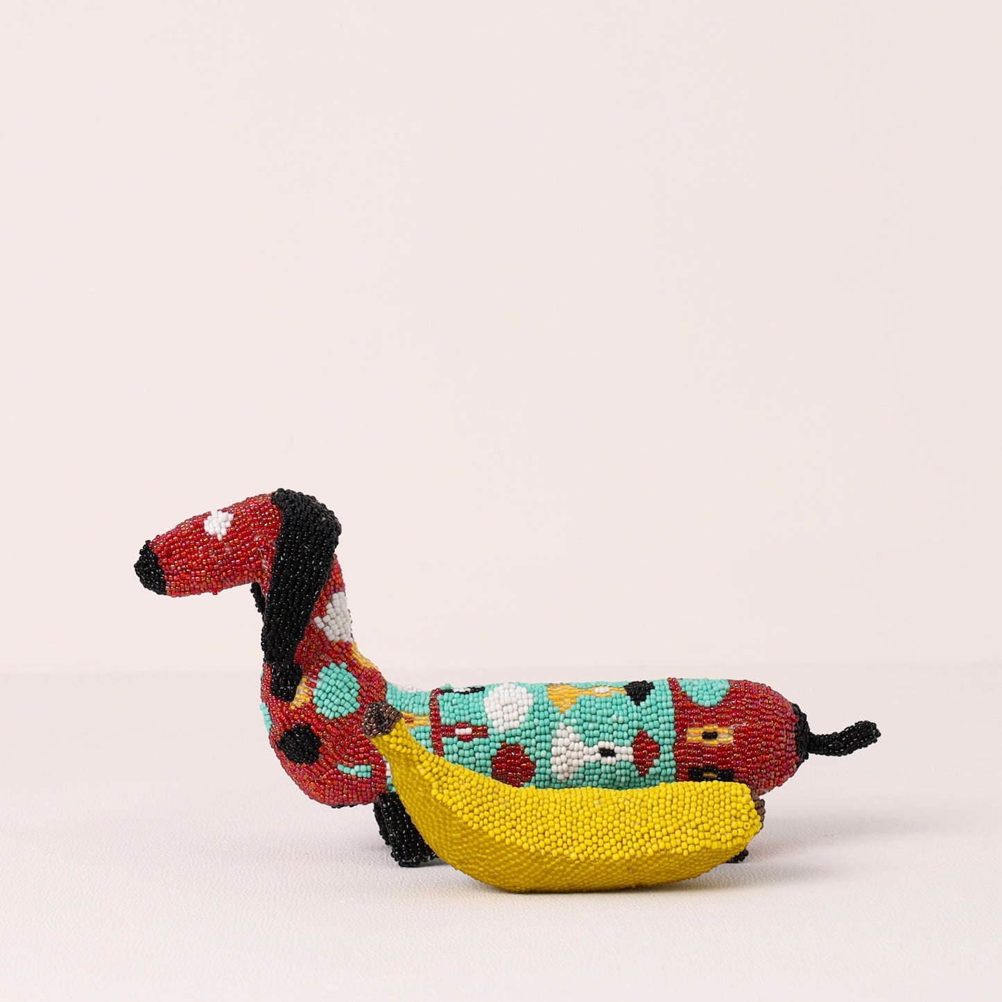 beaded dog art
