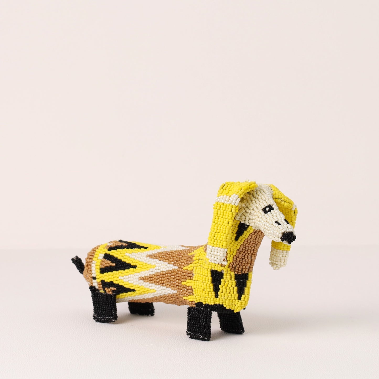 beaded dog art
