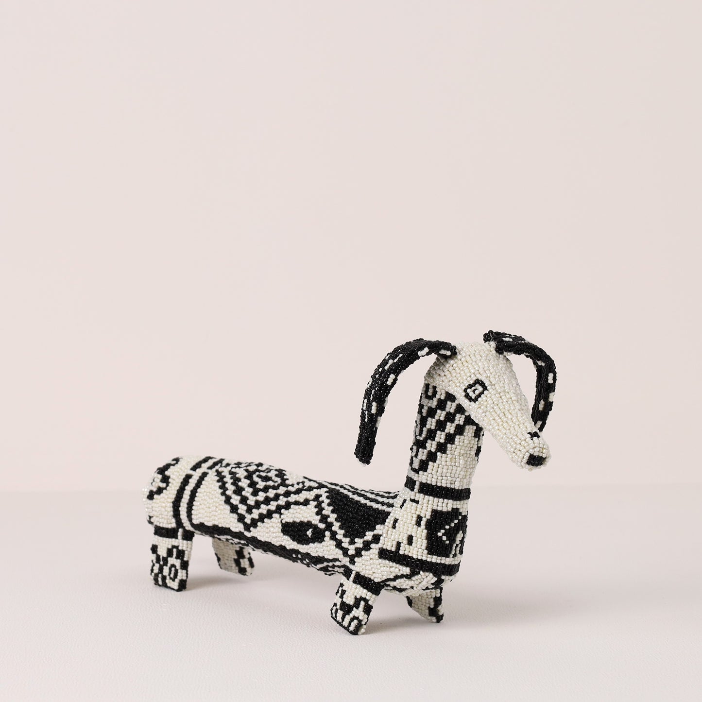 beaded dog art