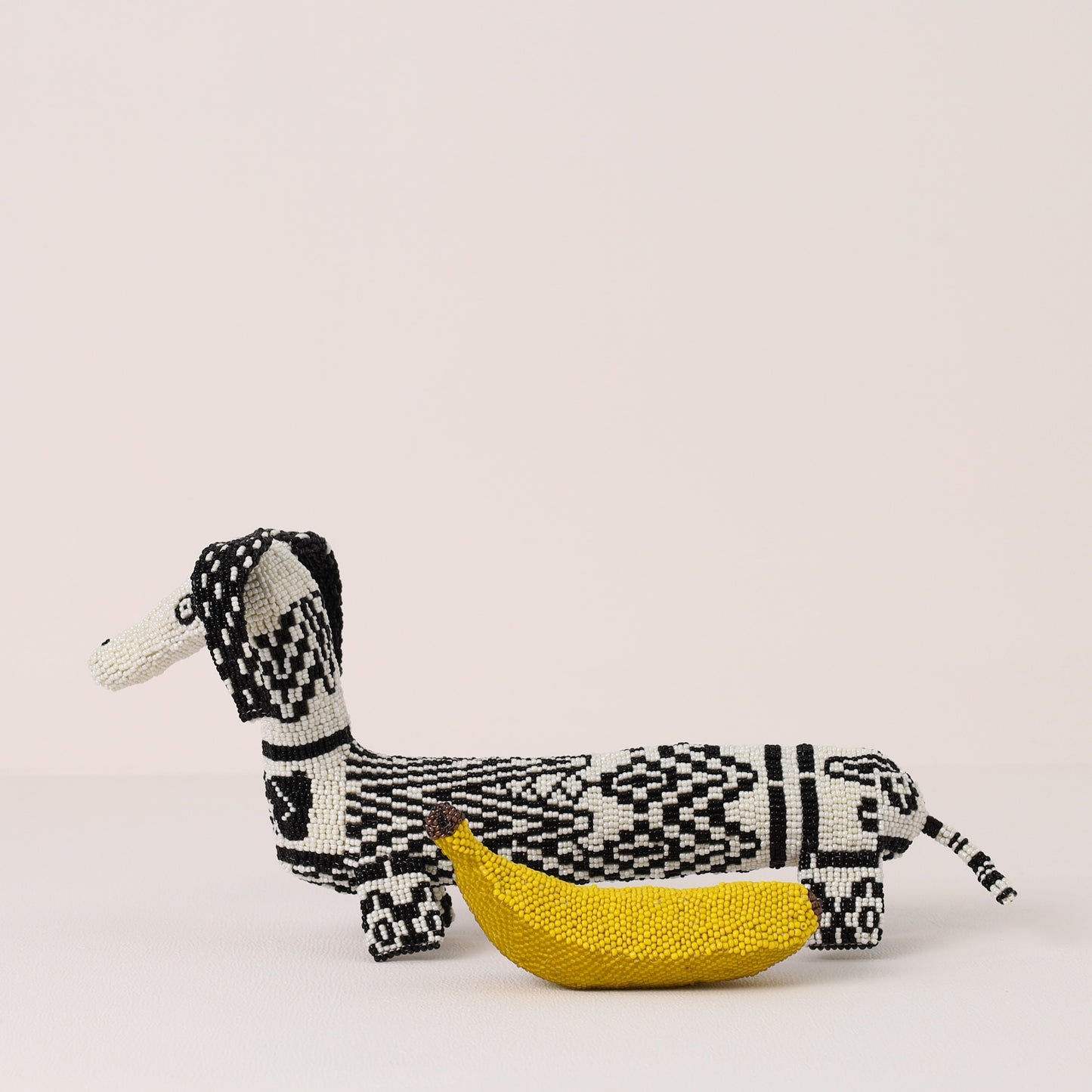 beaded dog art