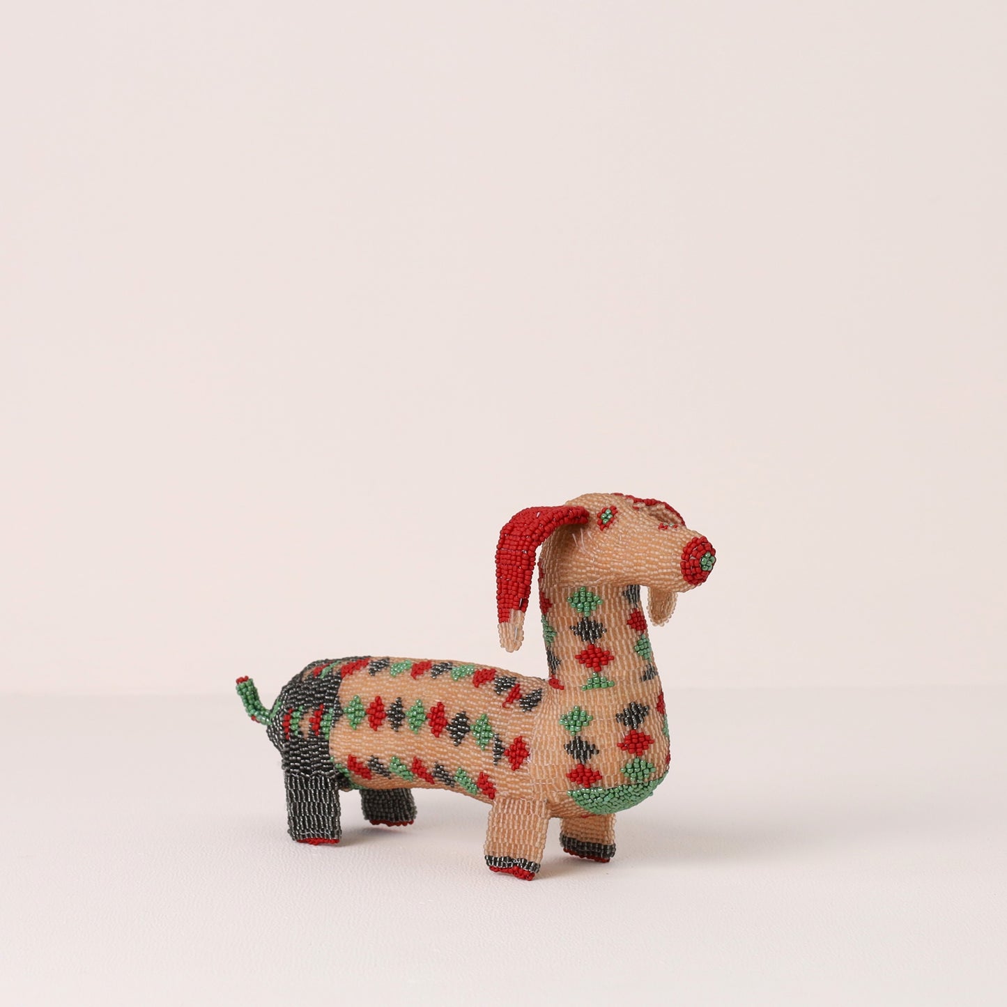 beaded dog art