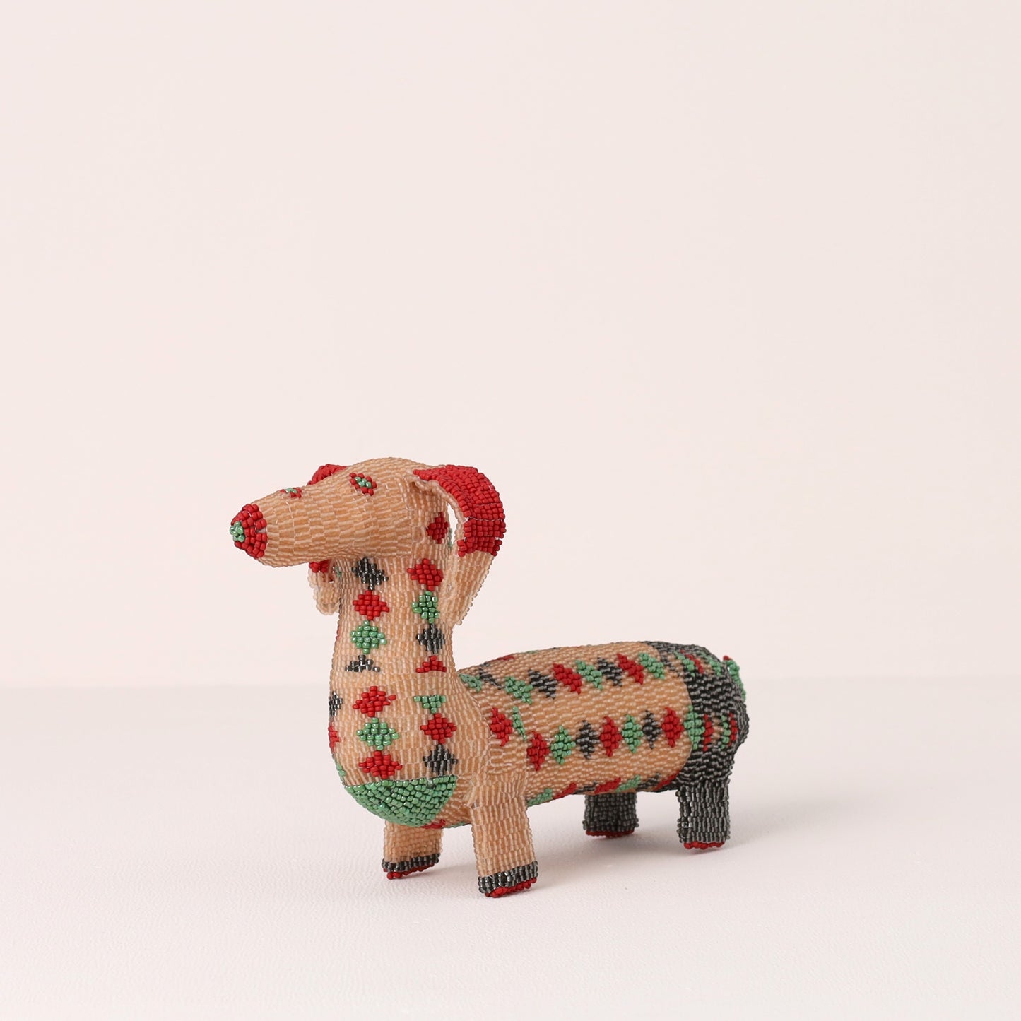beaded dog art