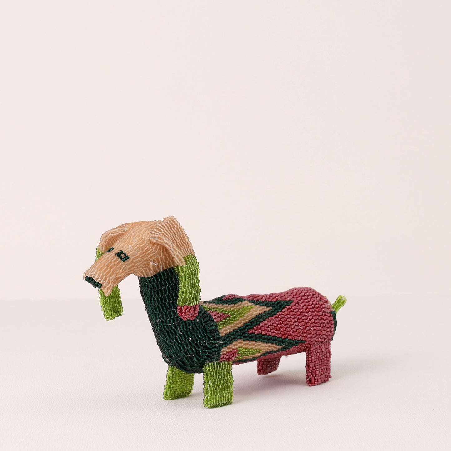 beaded dog art