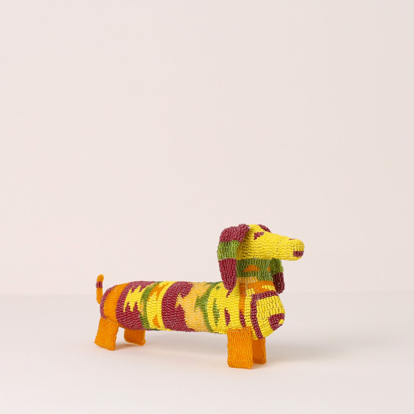 beaded dog art