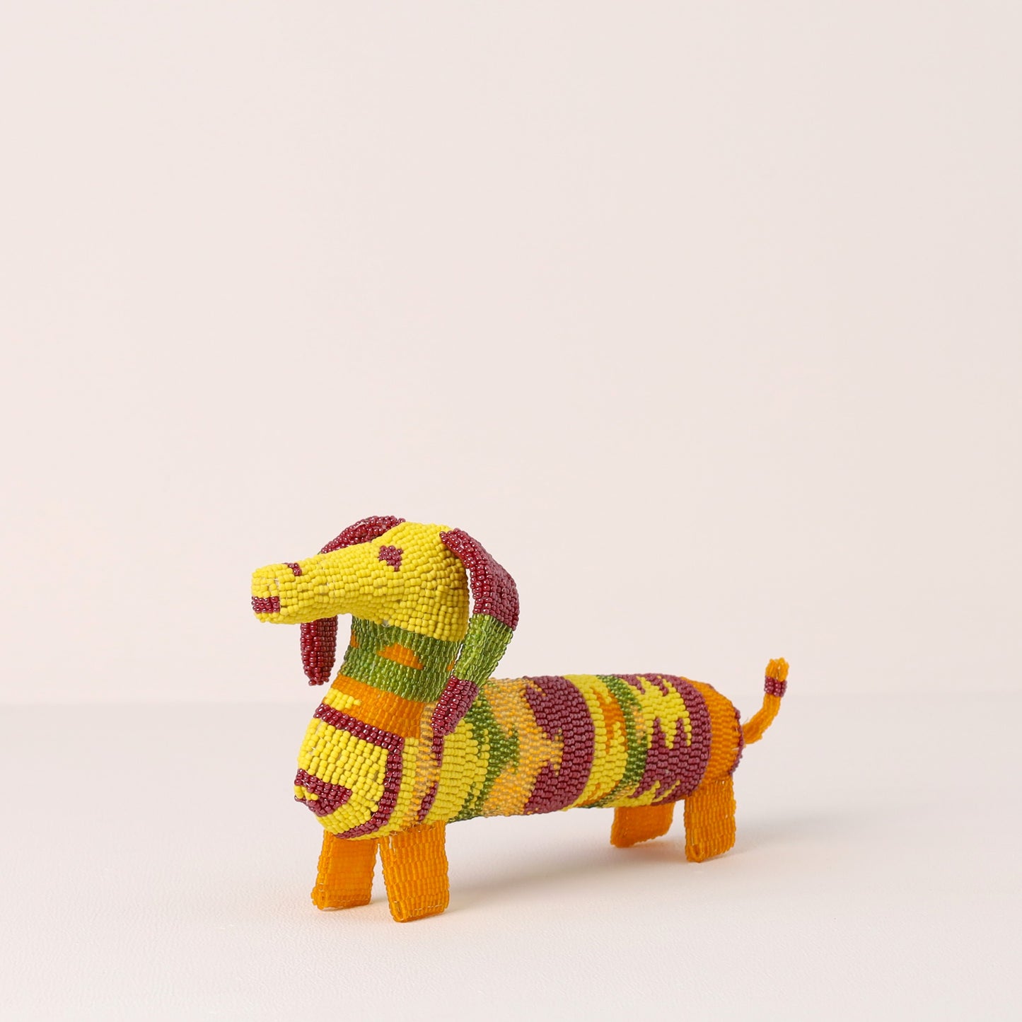 beaded dog art