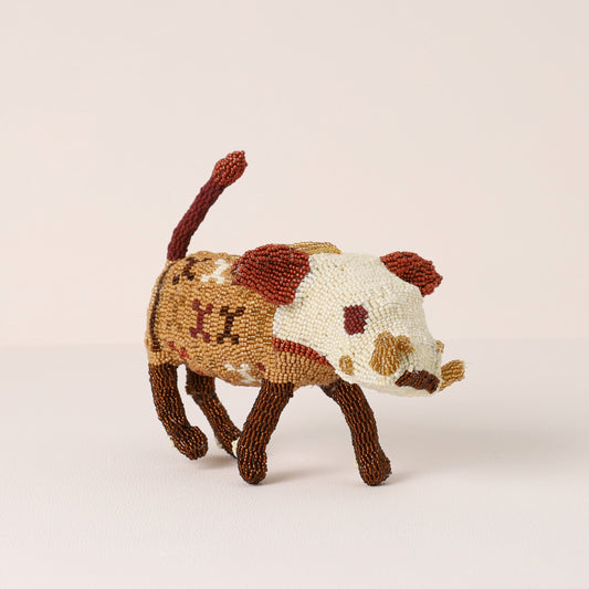 beaded warthog art