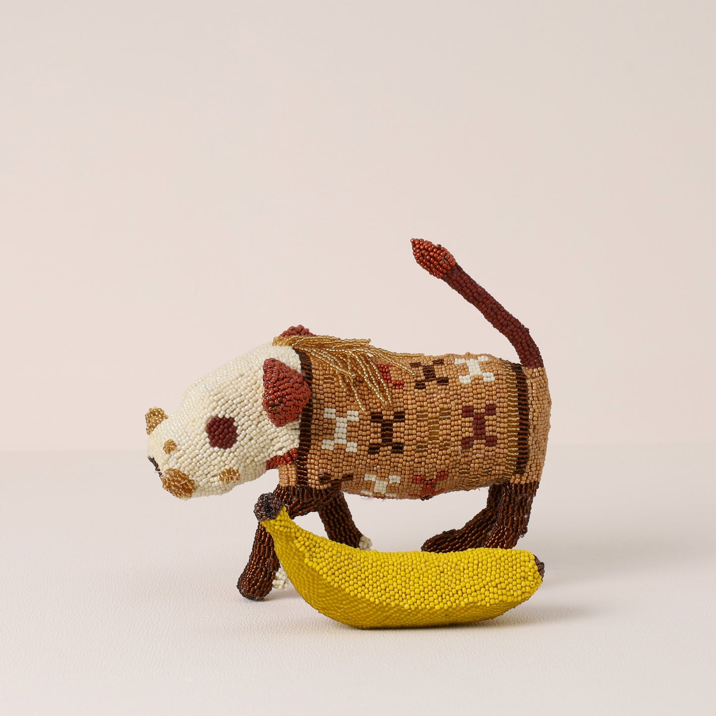 beaded warthog art