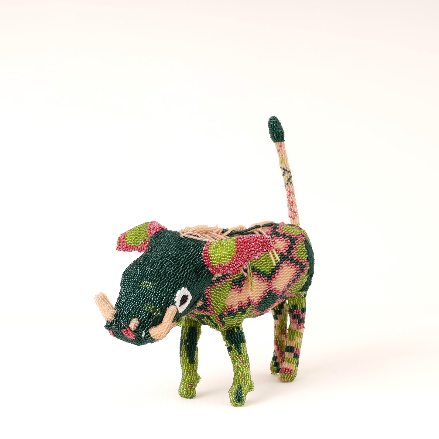 beaded warthog art