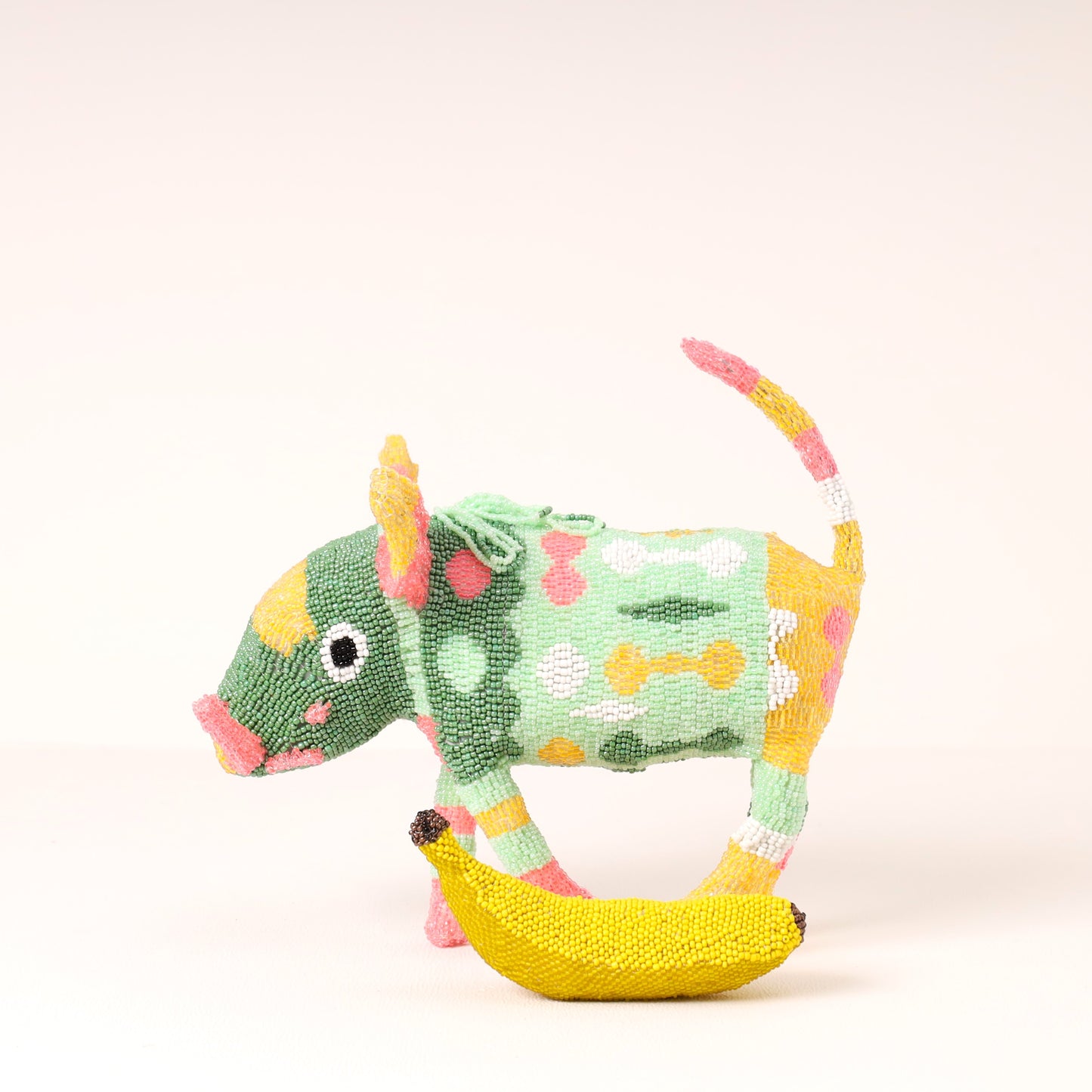beaded warthog art