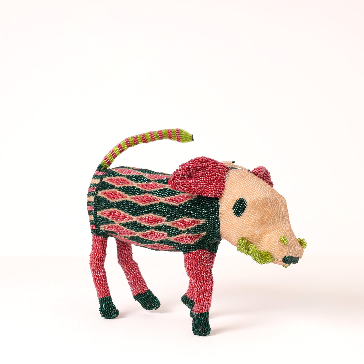 beaded warthog art