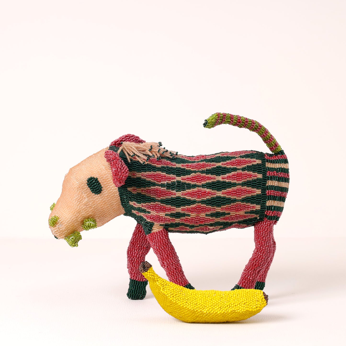 beaded warthog art