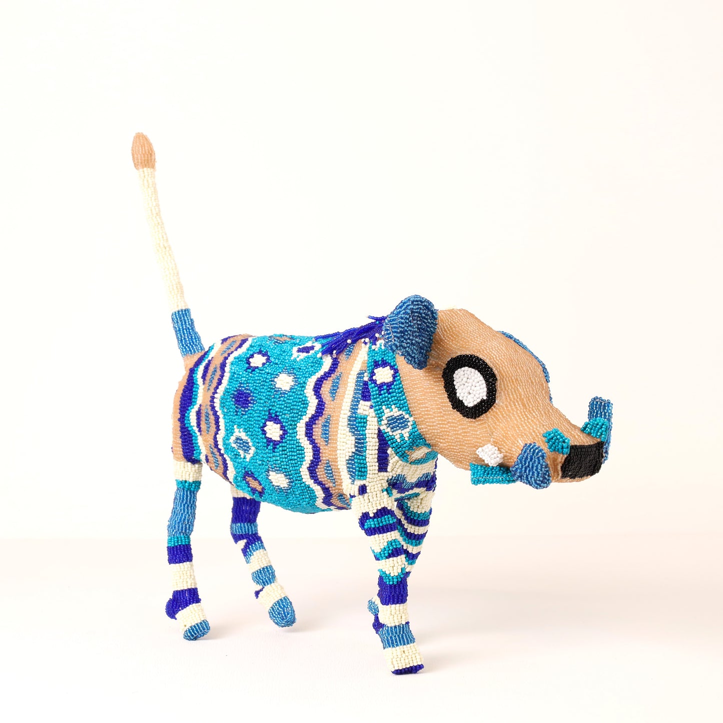 beaded warthog art