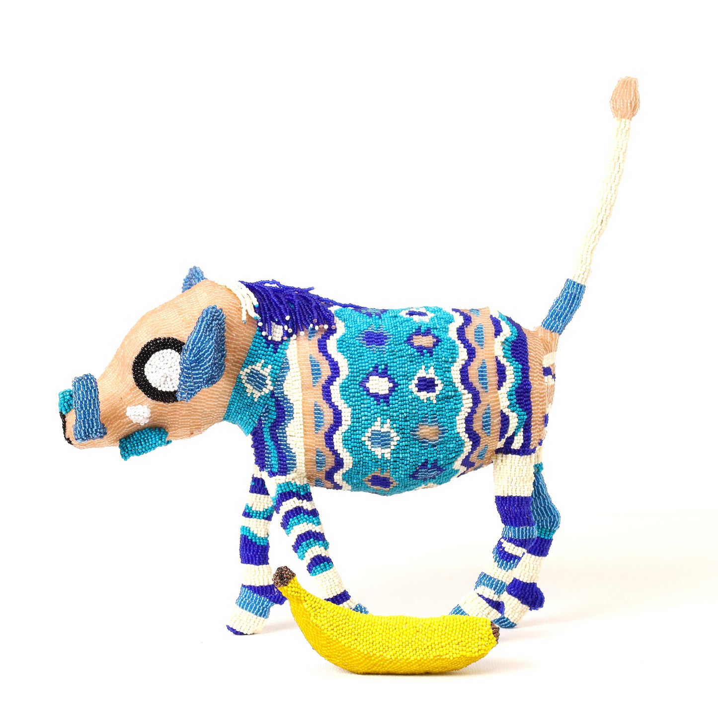 beaded warthog art