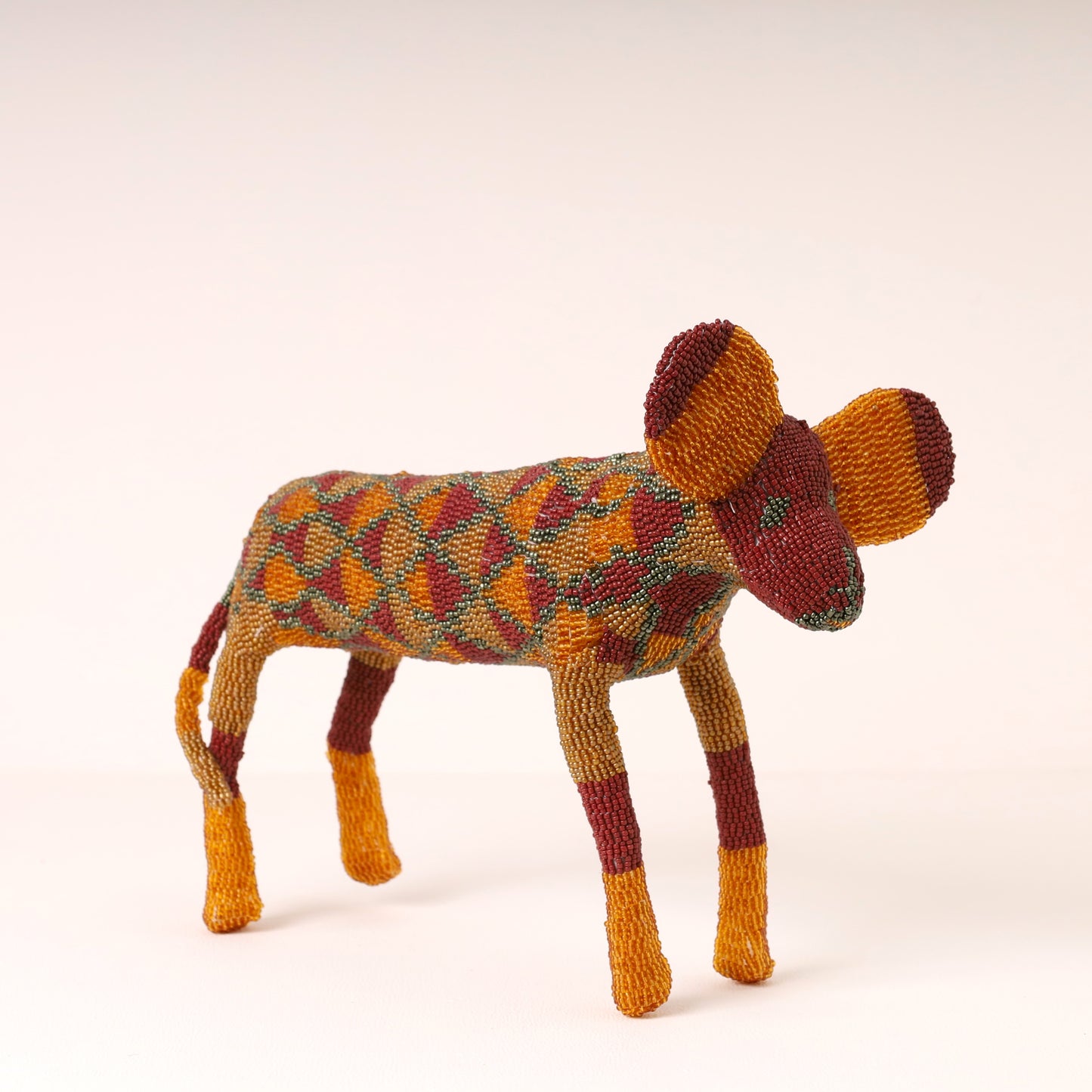 beaded wilddog art