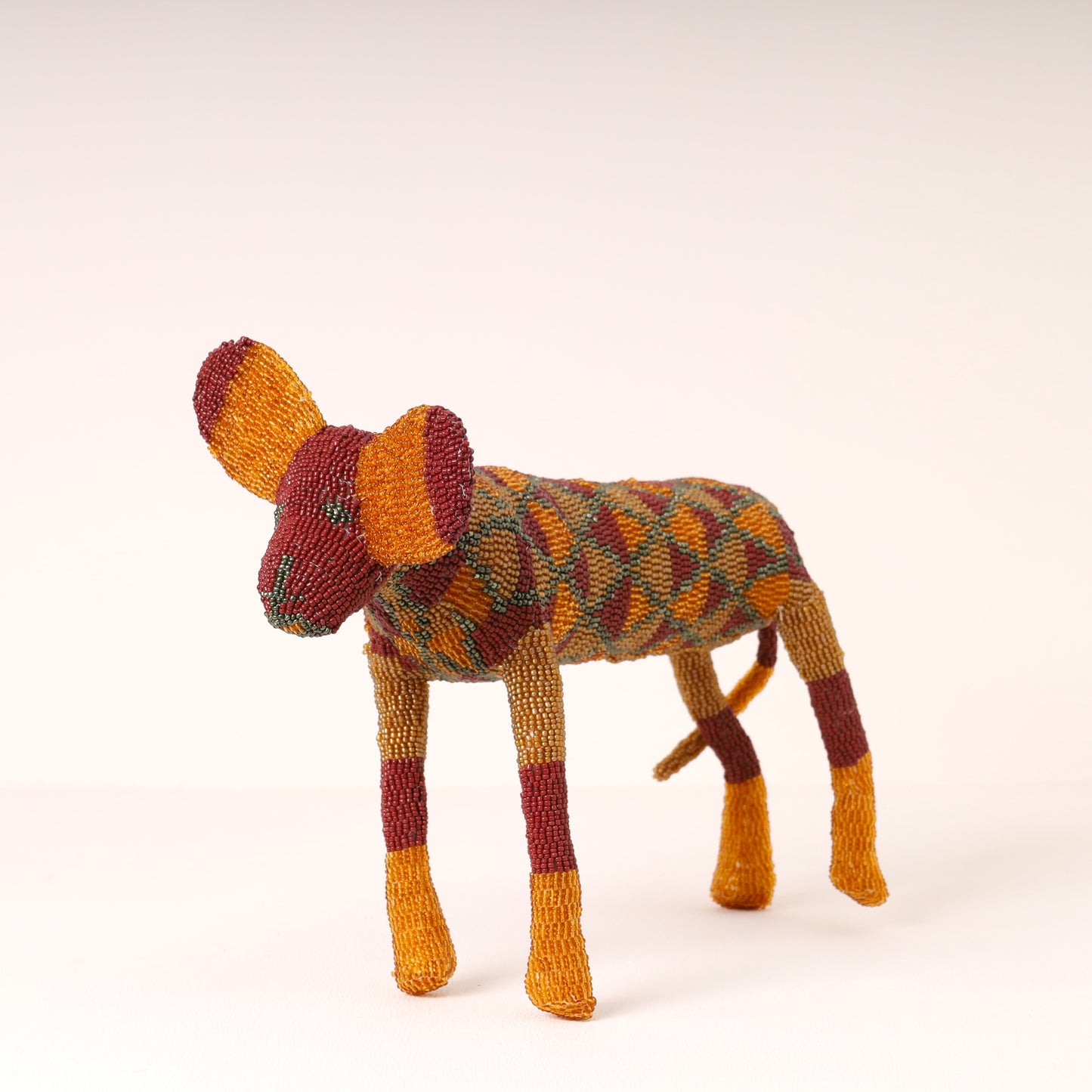 beaded wilddog art