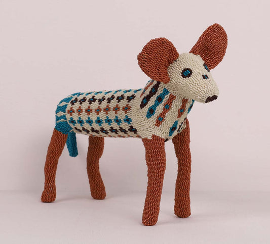 beaded dog art