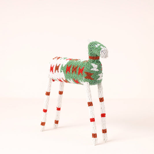 beaded zebra art