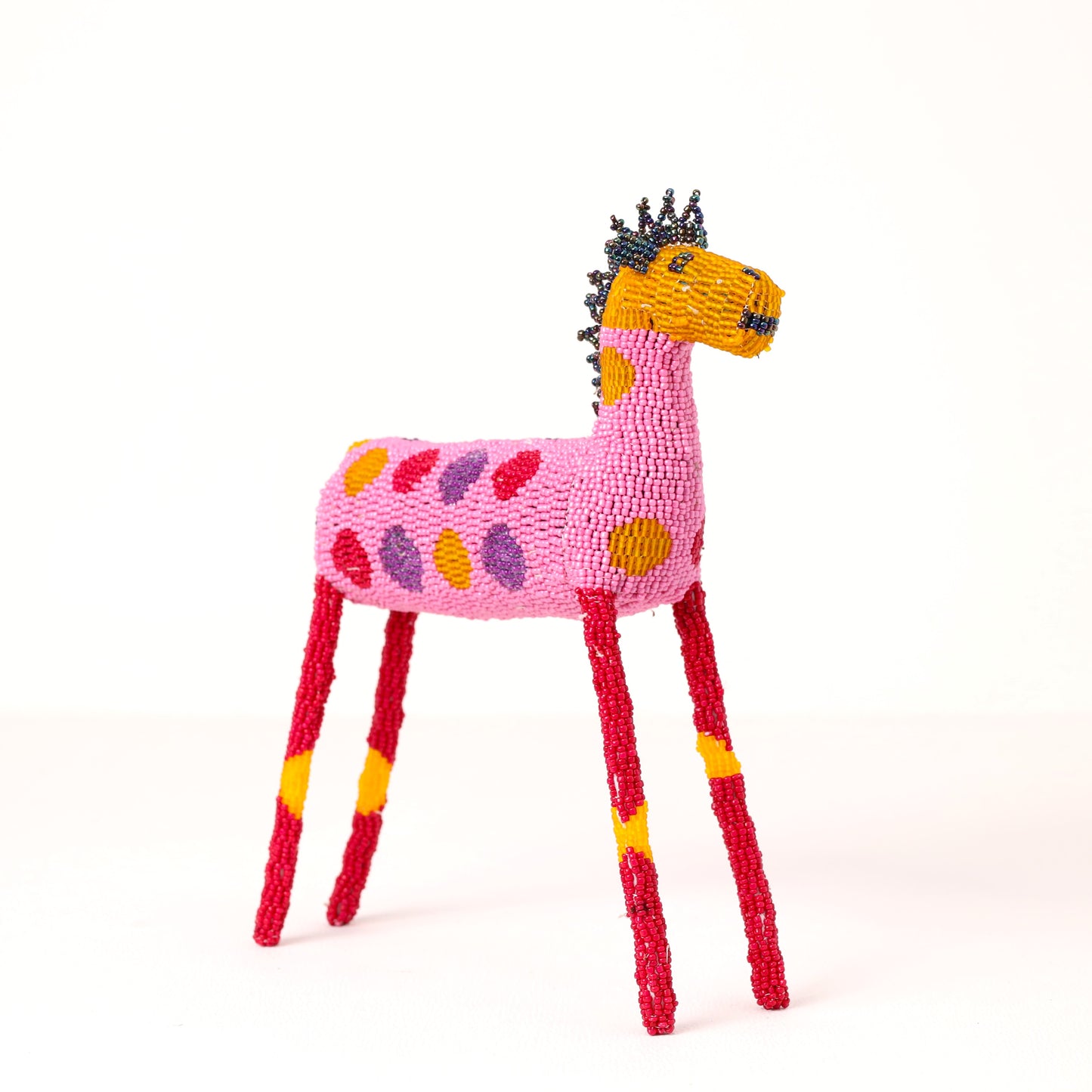 beaded zebra art