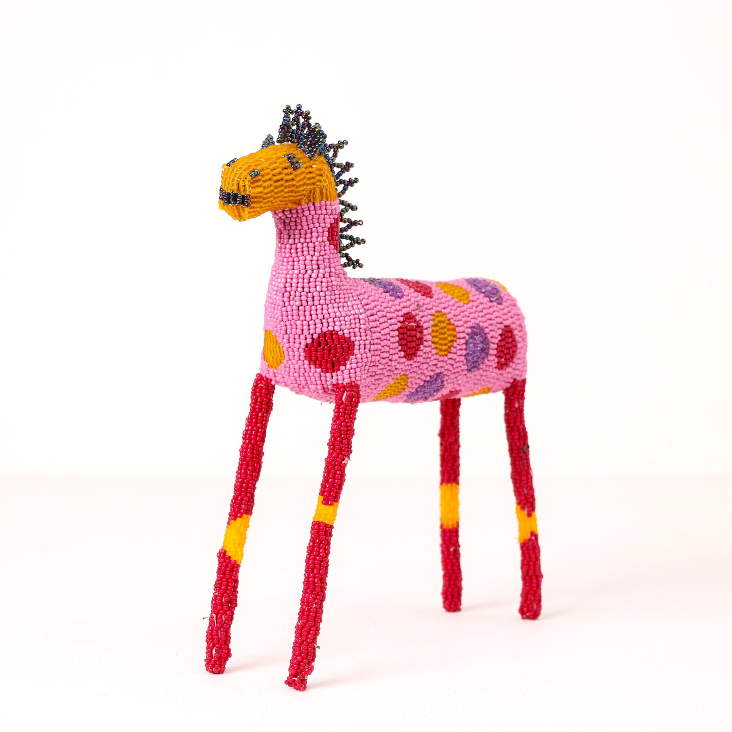 beaded zebra art