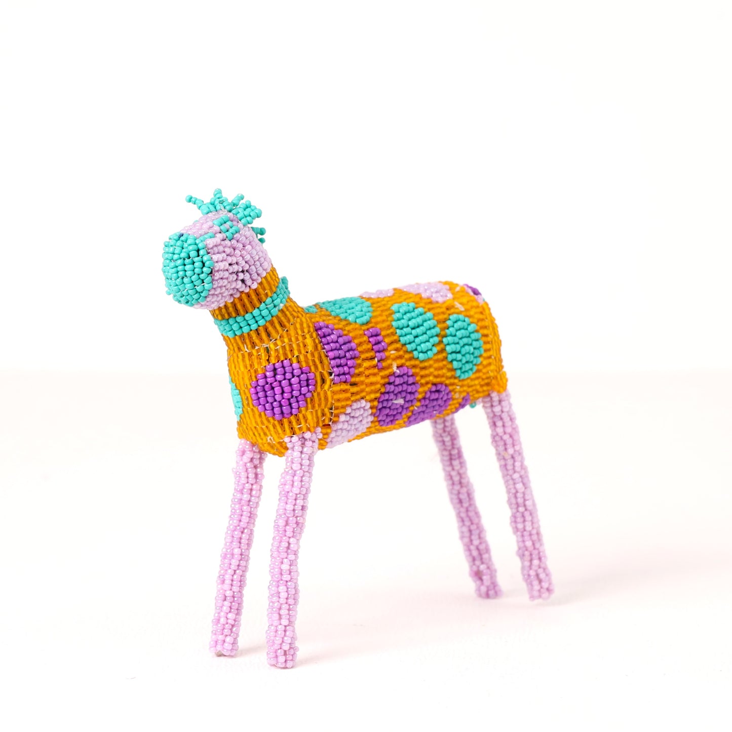 beaded zebra art