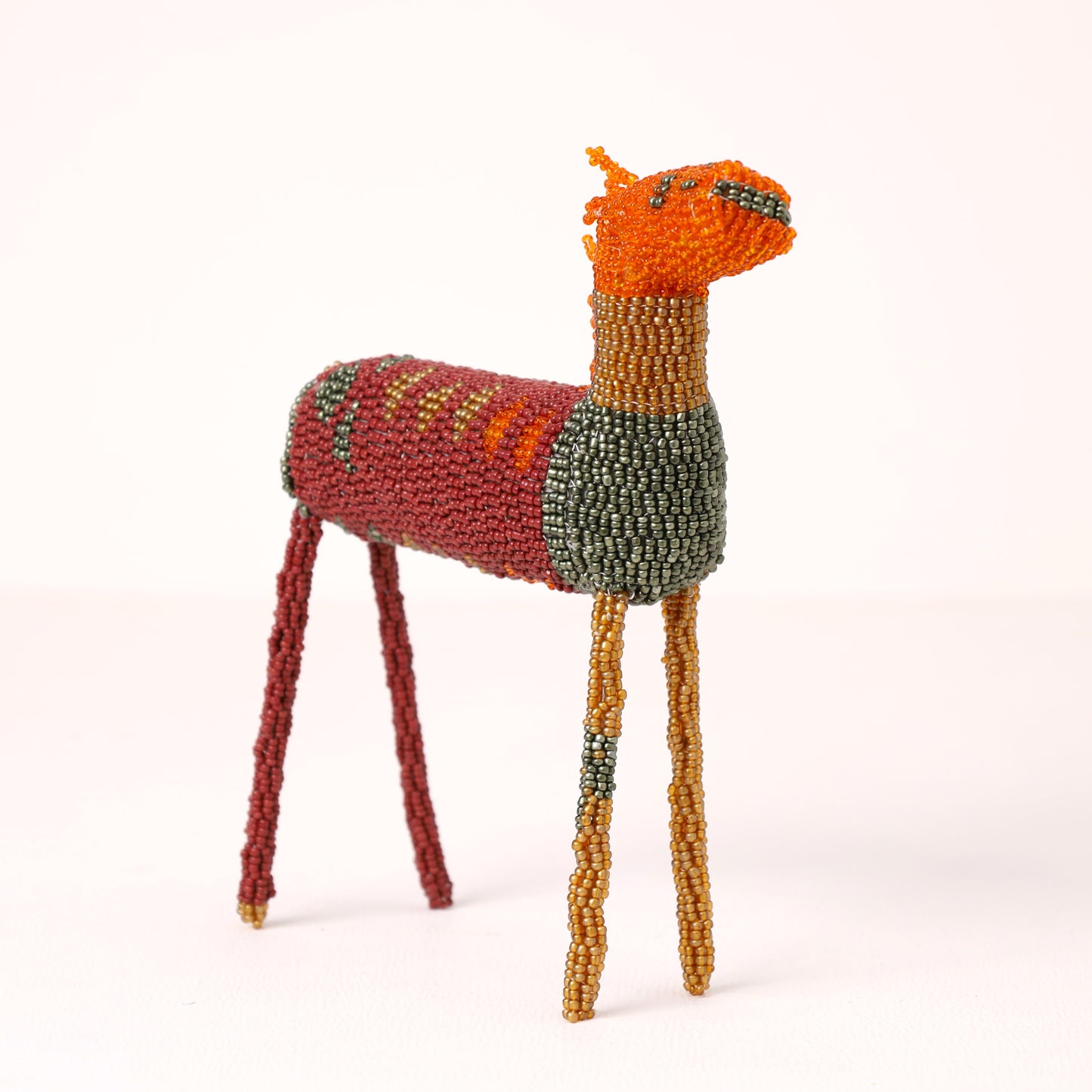 beaded zebra art