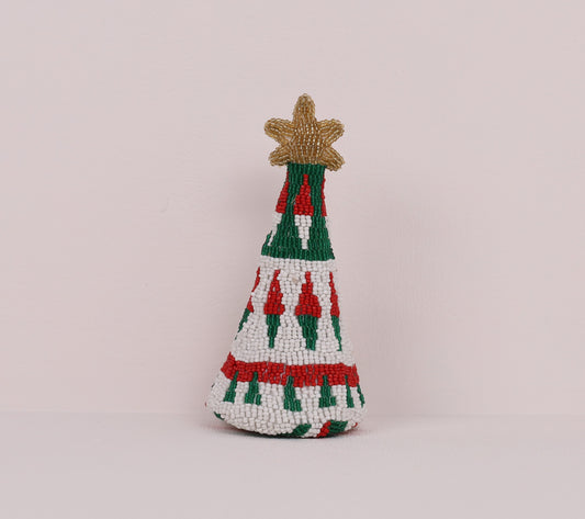 beaded festive tree