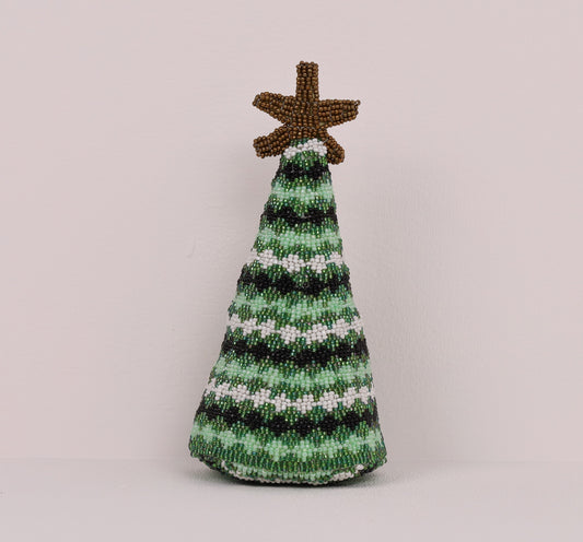 beaded festive tree