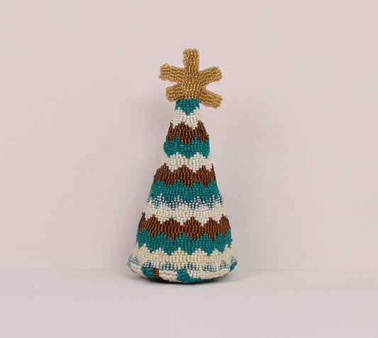 beaded festive tree