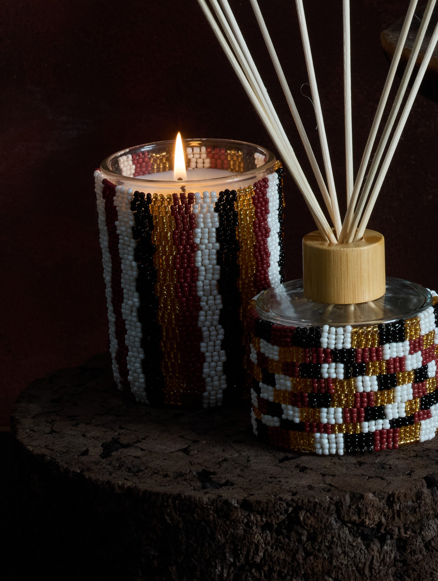 Beaded Nova Candle